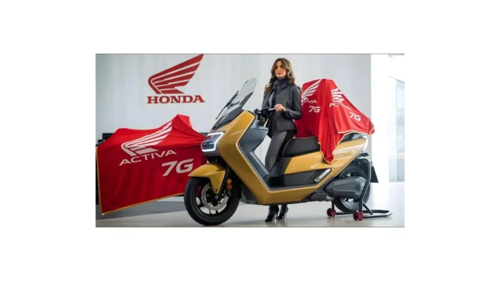 Honda Activa 7G 2026 scooter showing new design, LED headlamp, digital display and family-friendly styling in India