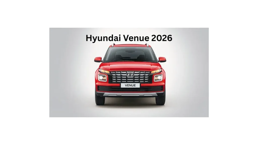 Hyundai Venue 2026 compact SUV featuring smart technology, digital display, LED DRLs, and premium exterior updates
