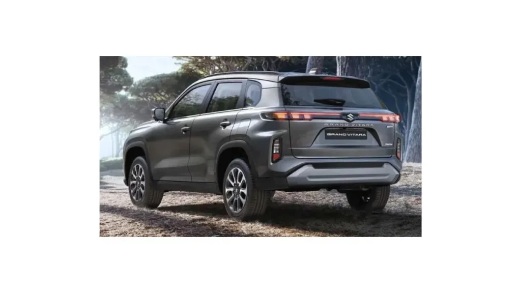 Maruti Grand Vitara 2026 hybrid SUV showcasing bold design, LED DRLs, premium grille, and modern road presence
