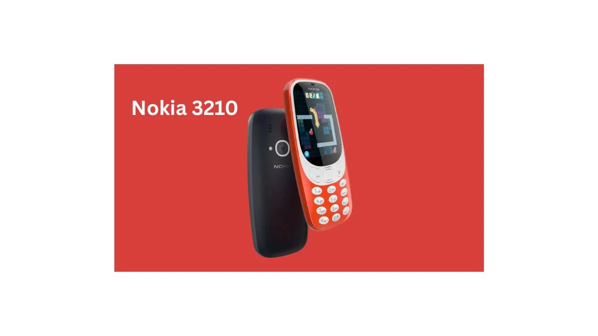 Nokia 3210 classic mobile phone with iconic keypad design and compact body
