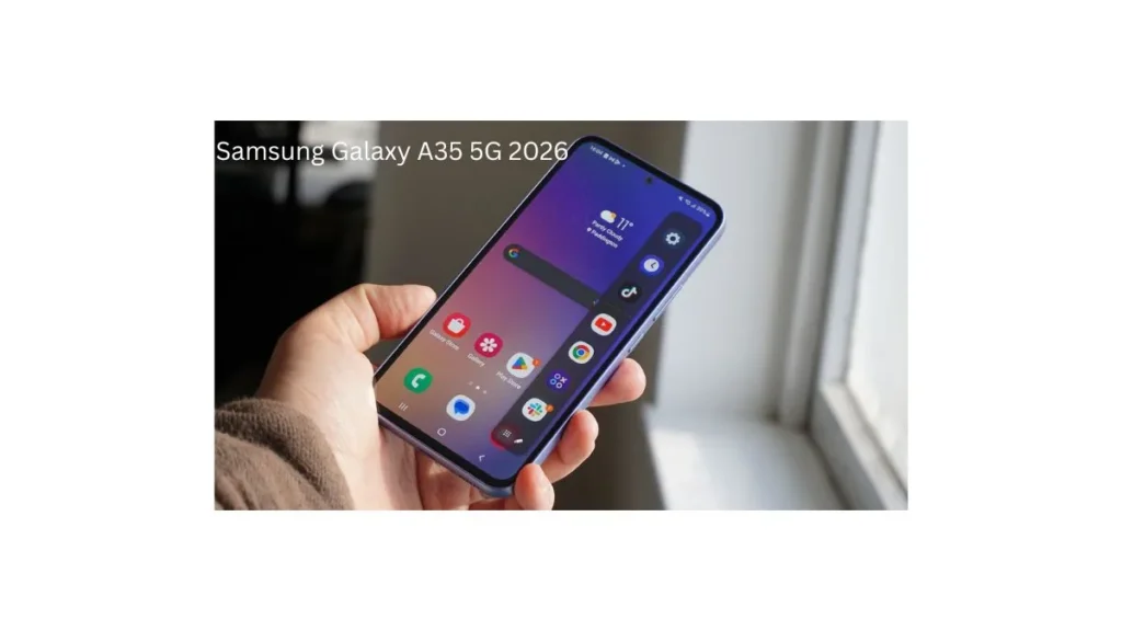 Samsung Galaxy A35 5G 2026 smartphone with AMOLED display and powerful camera