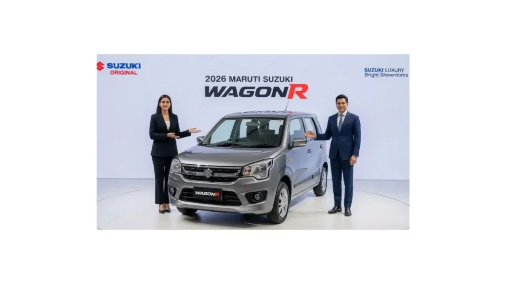 Suzuki WagonR 2026 hatchback in India featuring tall-boy design, spacious interior, high mileage up to 39kmpl, and improved safety with six airbags.
