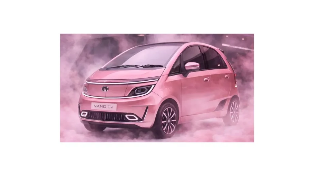 Tata Nano new electric car showing compact city-friendly design and affordable electric vehicle styling in India