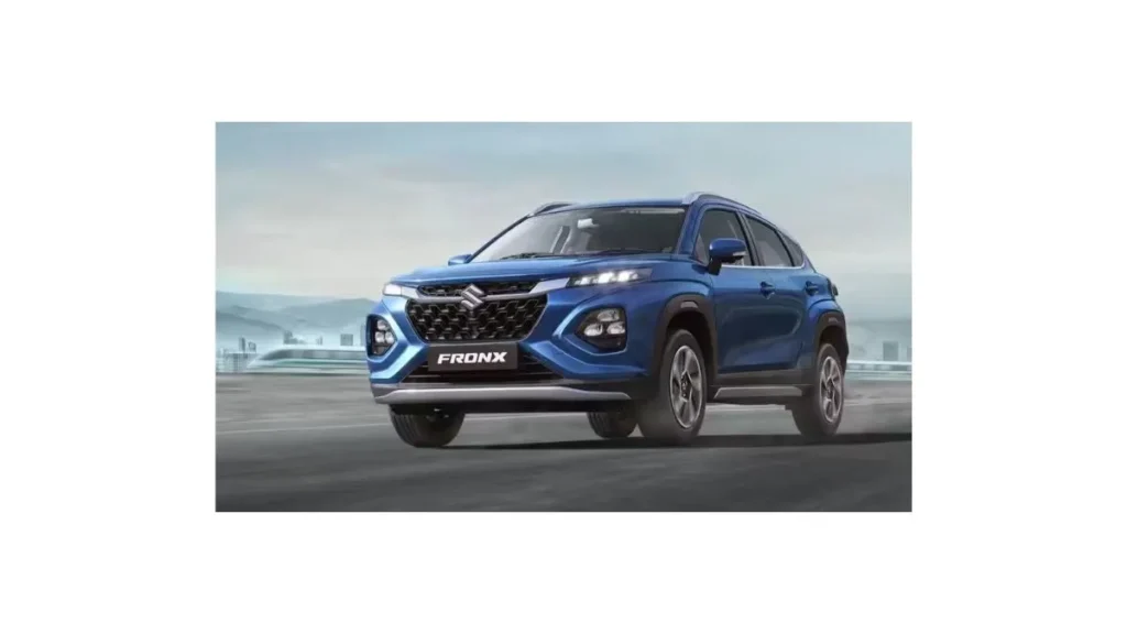 2026 Maruti Fronx Facelift front view in Indian city