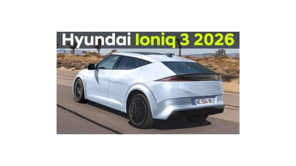 2026 Hyundai Ioniq 3 electric hatchback front design