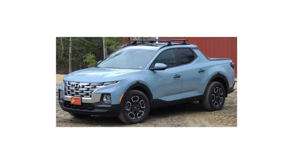 Hyundai Santa Cruz 2026 front view lifestyle pickup truck with premium design and cargo bed