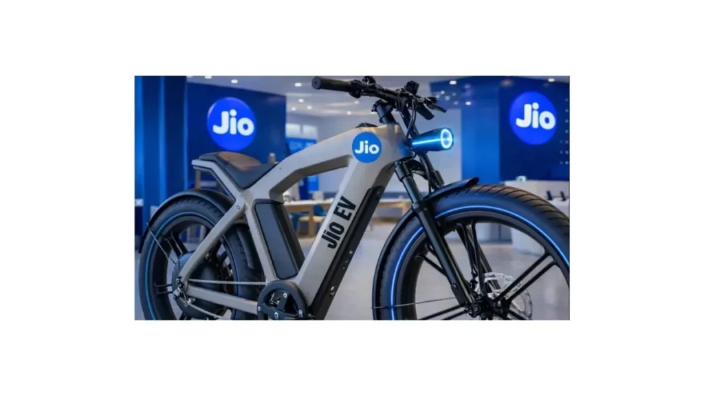 Jio Electric Cycle 2026 electric bicycle with digital display and lithium battery pack