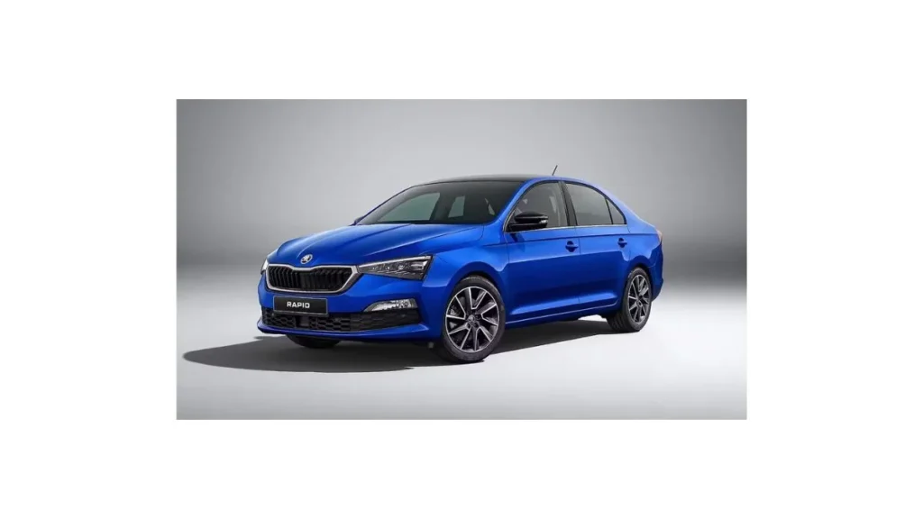 Skoda Rapid 2026 bold front view with LED headlights and sleek grille, the sedan every Indian driver is talking about