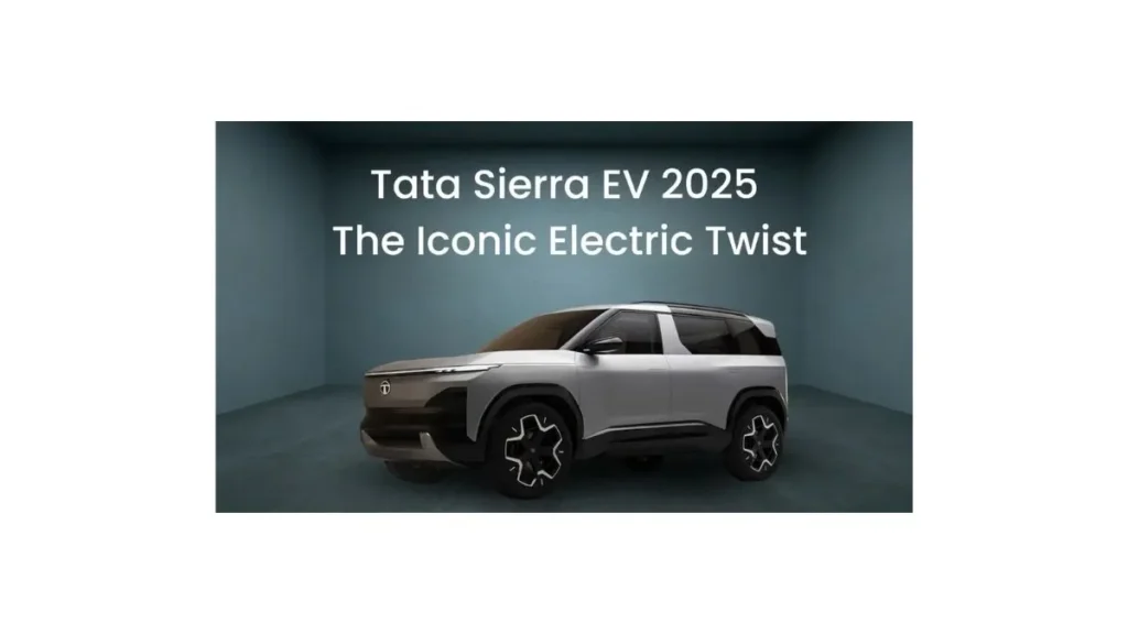 Tata Sierra EV 2026 electric SUV with futuristic design