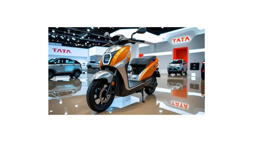 Tata VoltRide Electric Scooter 2026 with futuristic electric design, digital display, and powerful battery EV technology