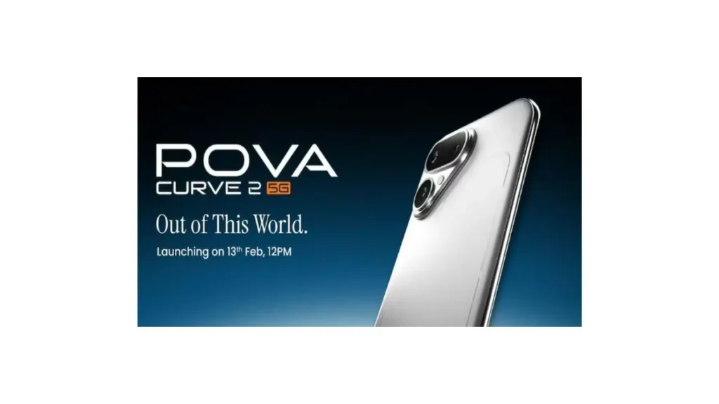 Tecno Pova Curve 2 5G smartphone with curved AMOLED display, 144Hz refresh rate and massive 8000mAh battery