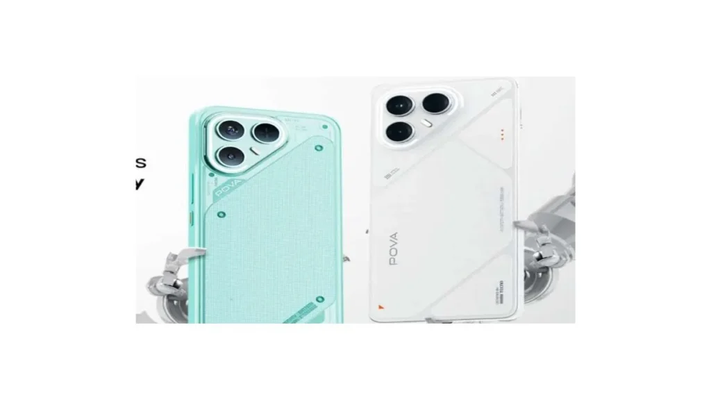 Tecno Pova Lite 5G sleek design render showcasing affordable budget 5G smartphone expected in India 2026