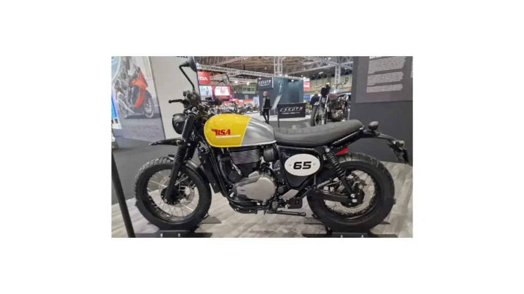 BSA Scrambler 650 2026 rugged scrambler motorcycle with 652cc engine and off-road design