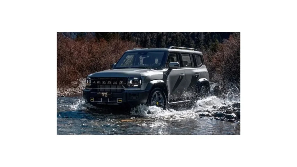 JSW Jetour T2 2026 rugged hybrid SUV front design
