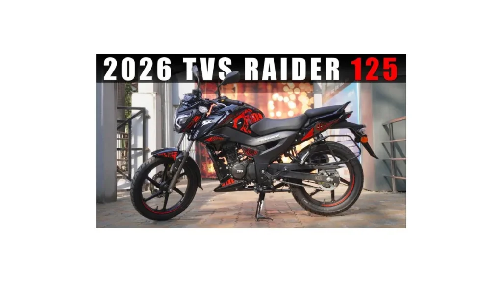 TVS Raider Flex-Fuel 2026 commuter motorcycle showing modern design and ethanol fuel compatibility concept for daily riders